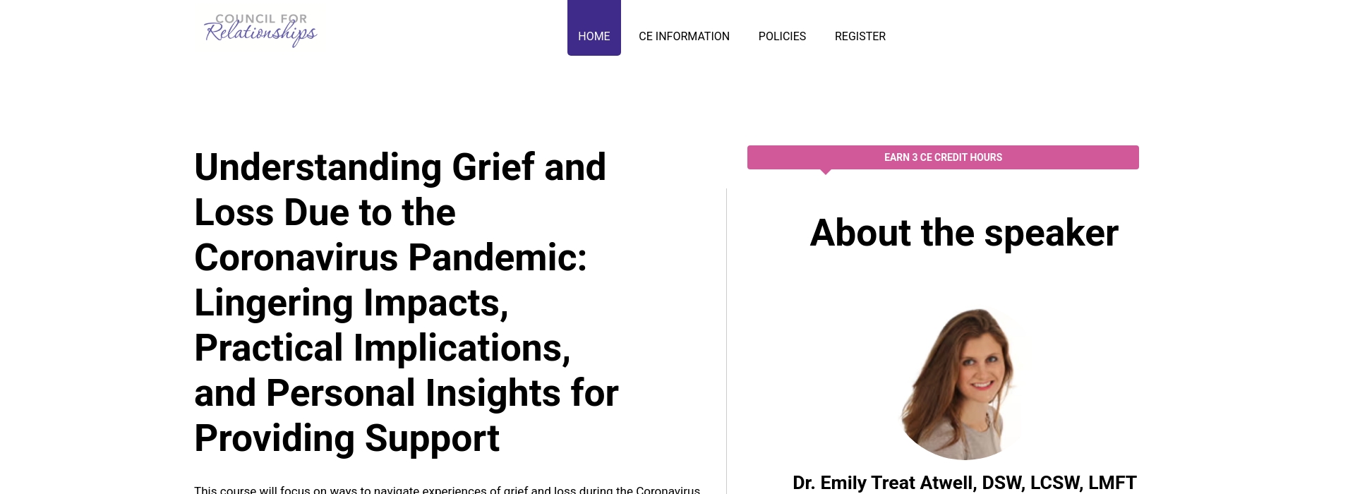 Understanding Grief and Loss Due to the Coronavirus Pandemic: Lingering ...